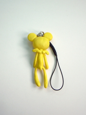 Reborn Bear Phone Strap(Yellow)